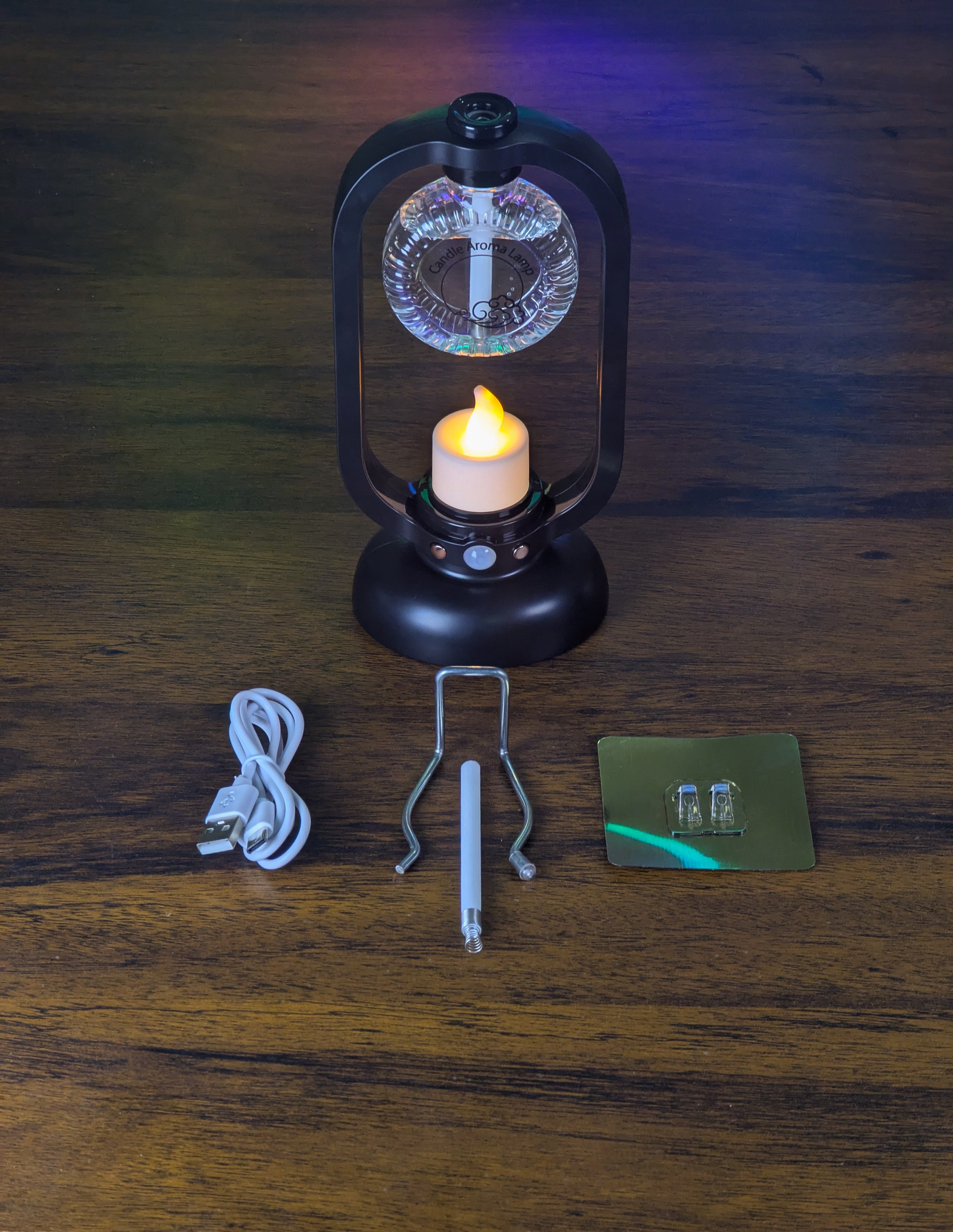 Candle Lamp Humidifier + Wall Hanging for Night (Rechargeable)