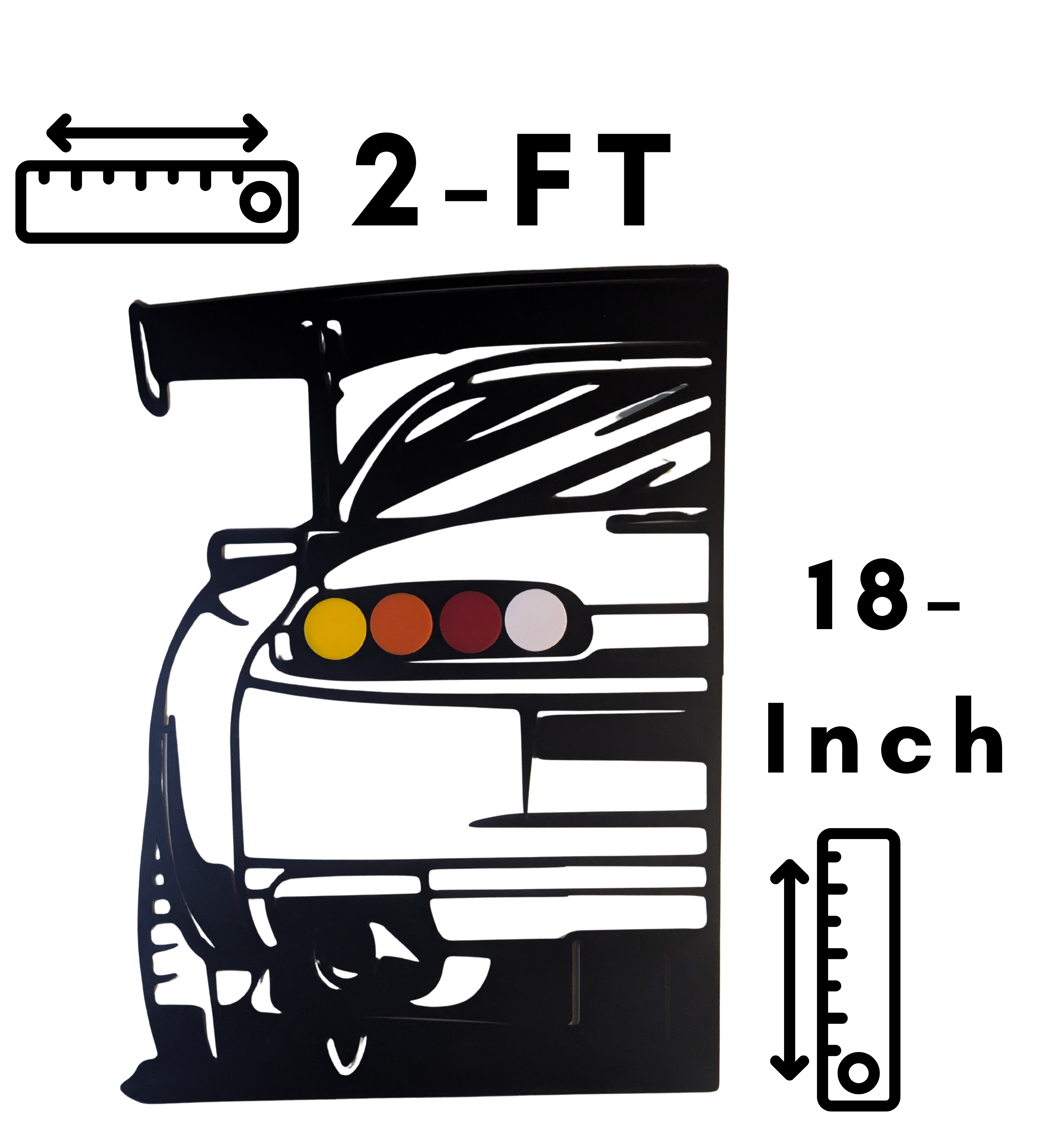 Supra A80 JDM Heritage | Prestige Silhouette Wall Art (x1)