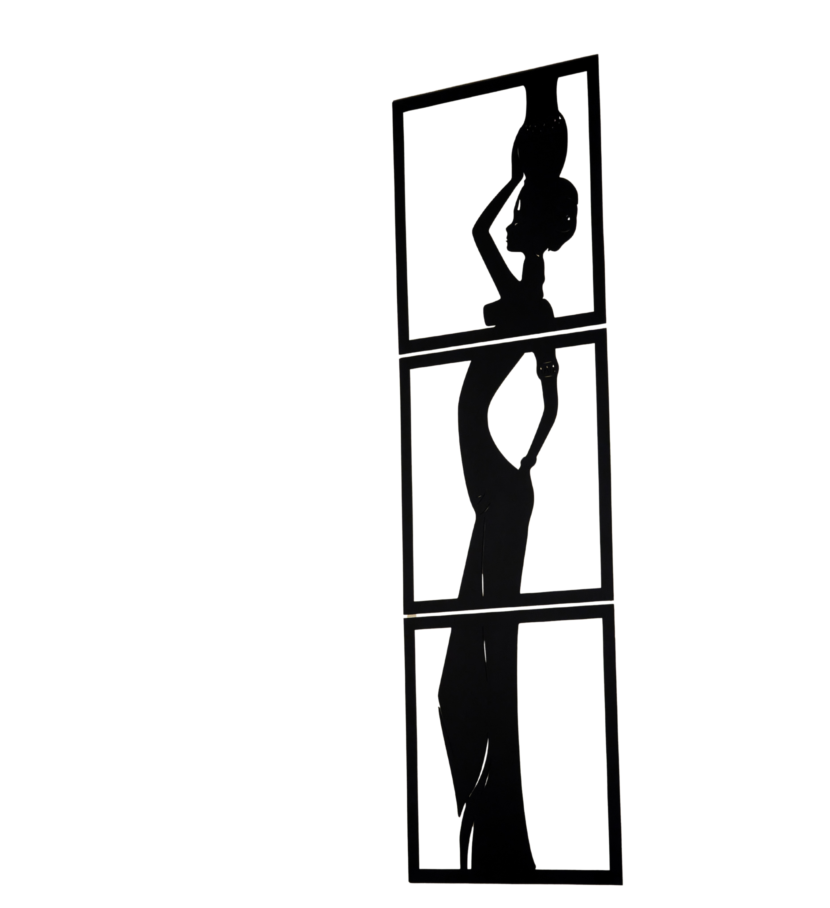 The Heritage Trio | 3-Panel Cultural Silhouette Wall Decor (x3)