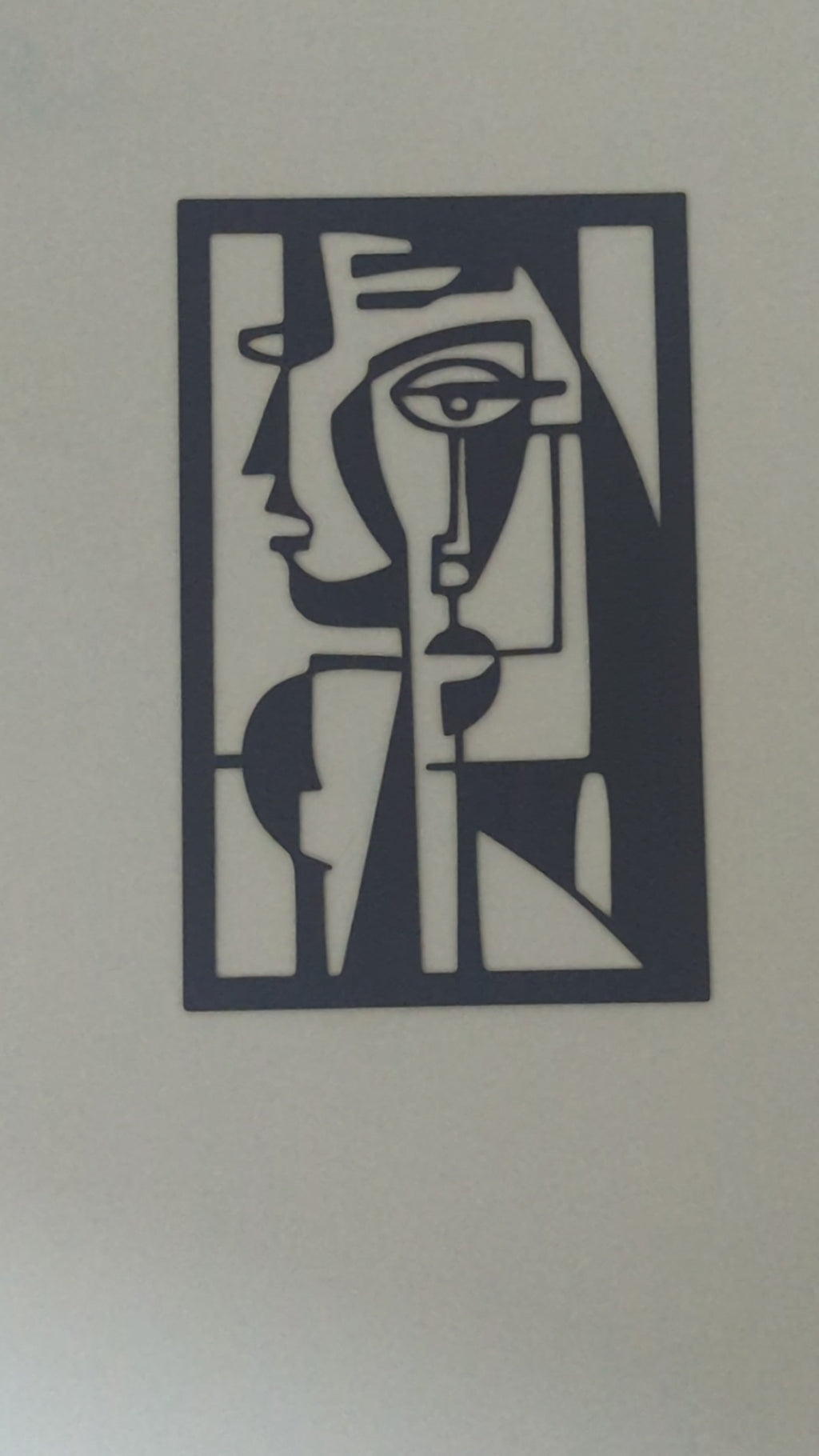 Abstract Modern Face Prestige Silhouette Wall Art (x1)