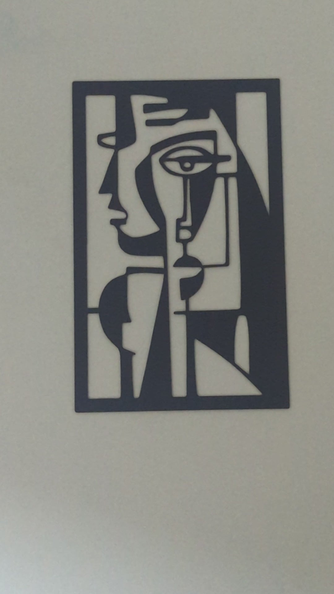Abstract Modern Face Prestige Silhouette Wall Art (x1)